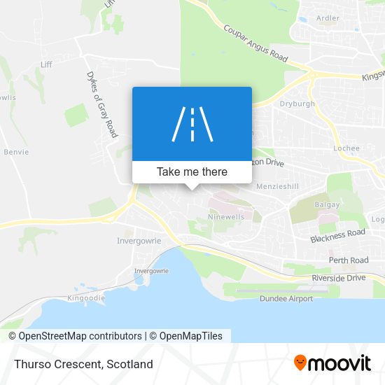 Thurso Crescent map