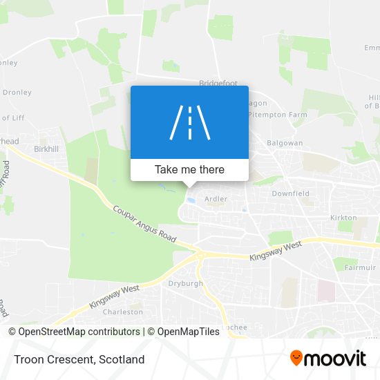 Troon Crescent map
