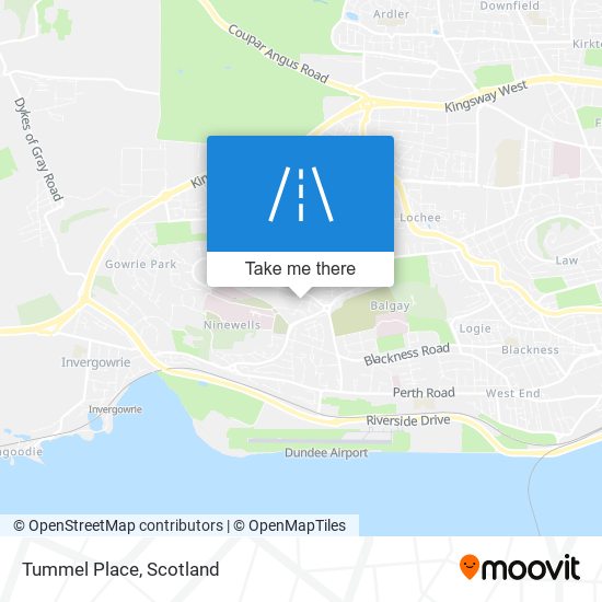 Tummel Place map