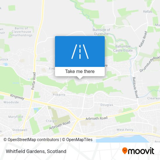 Whitfield Gardens map
