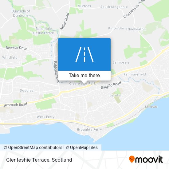 Glenfeshie Terrace map