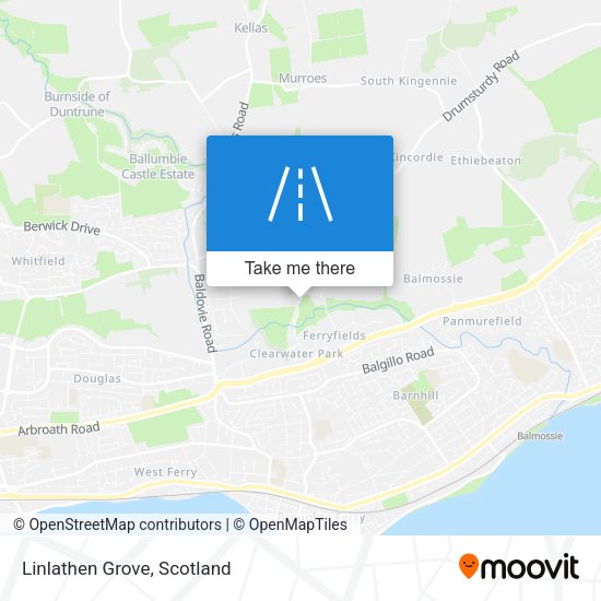 Linlathen Grove map