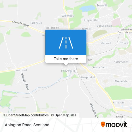 Abington Road map