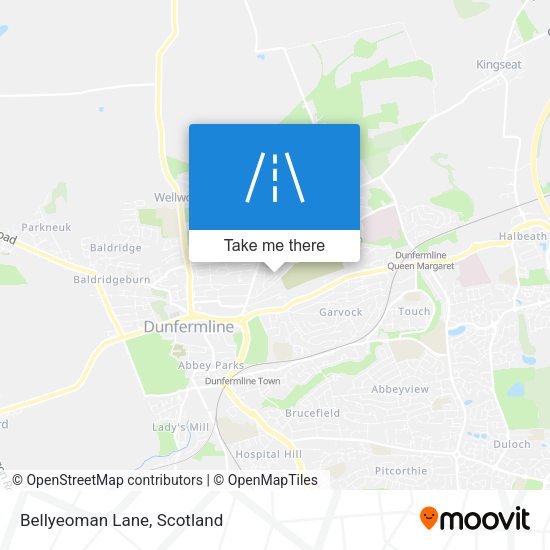 Bellyeoman Lane map