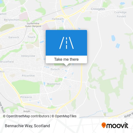 Bennachie Way map