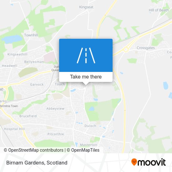 Birnam Gardens map