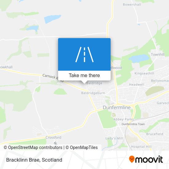 Bracklinn Brae map