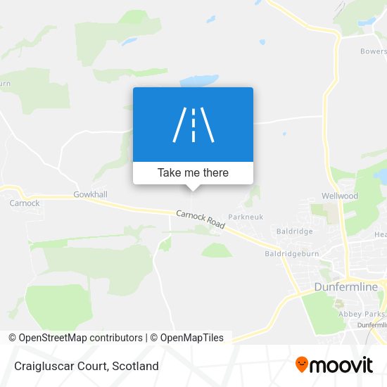 Craigluscar Court map