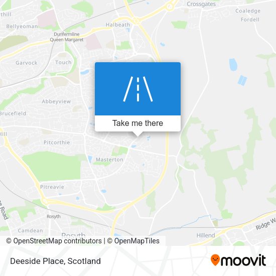Deeside Place map