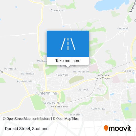 Donald Street map