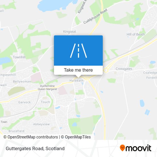 Guttergates Road map