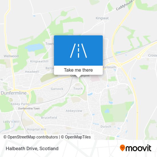 Halbeath Drive map