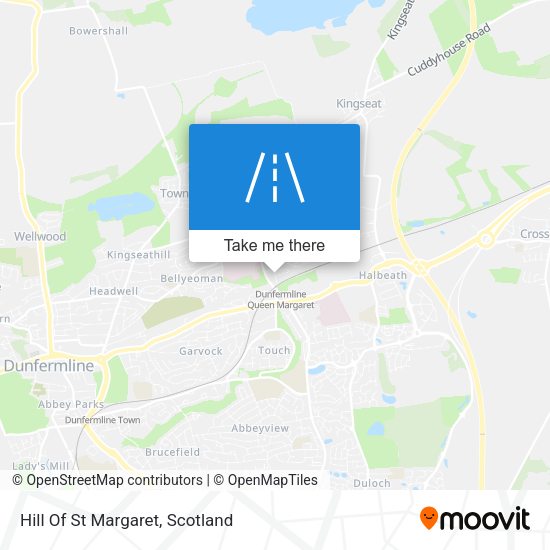 Hill Of St Margaret map