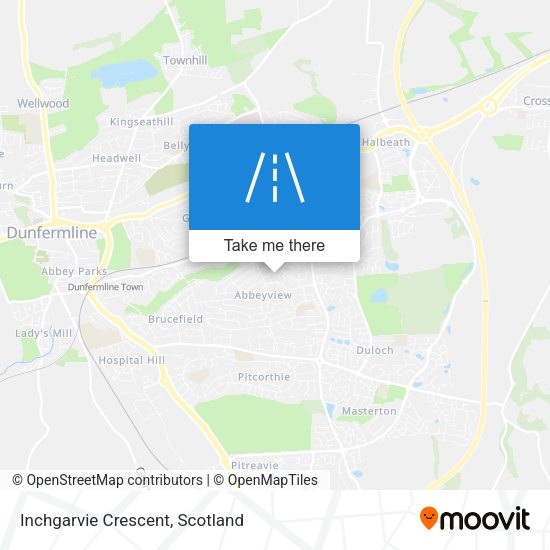 Inchgarvie Crescent map