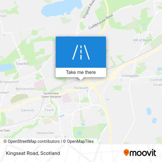 Kingseat Road map