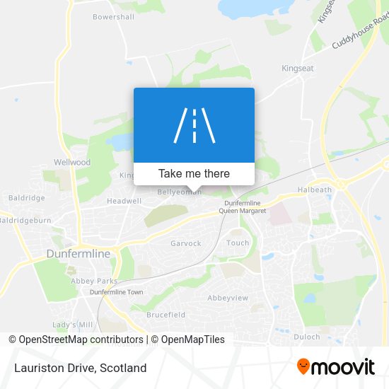 Lauriston Drive map