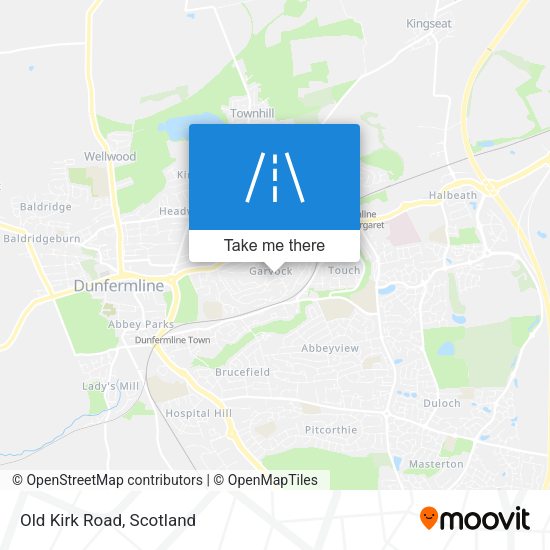 Old Kirk Road map