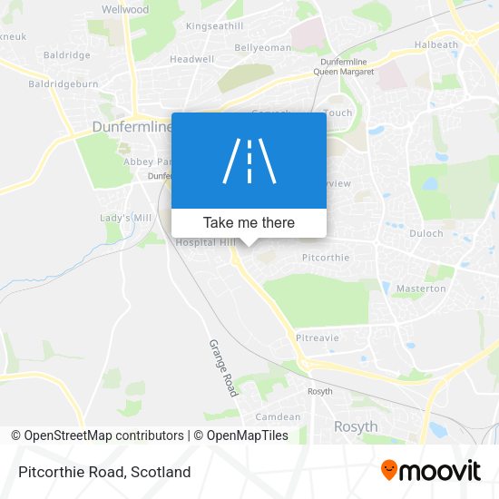 Pitcorthie Road map