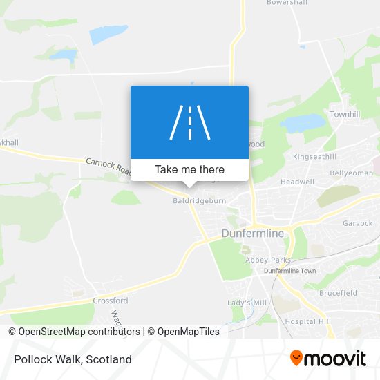 Pollock Walk map