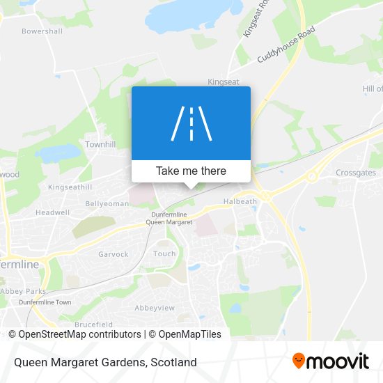 Queen Margaret Gardens map
