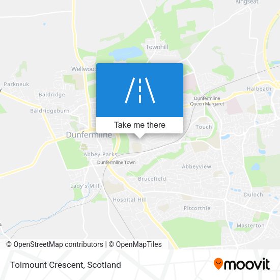 Tolmount Crescent map