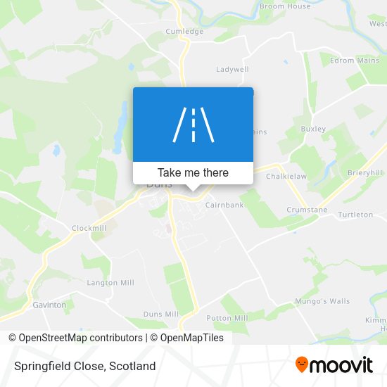 Springfield Close map