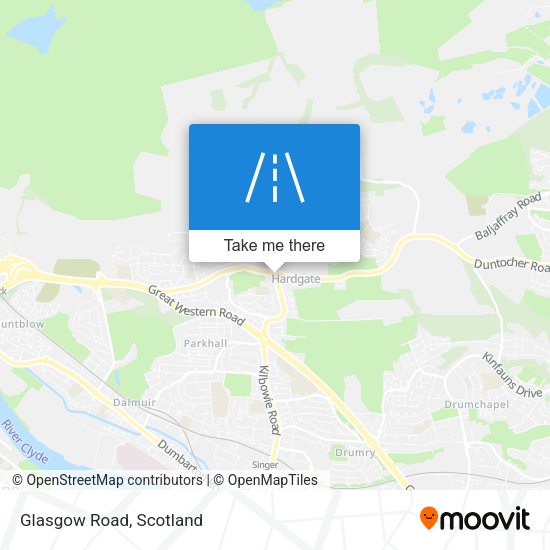 Glasgow Road map