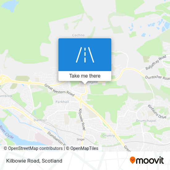 Kilbowie Road map