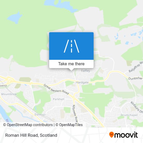 Roman Hill Road map