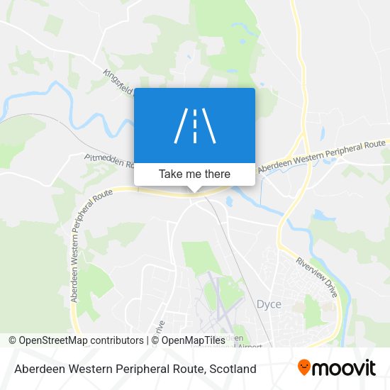 Aberdeen Western Peripheral Route map