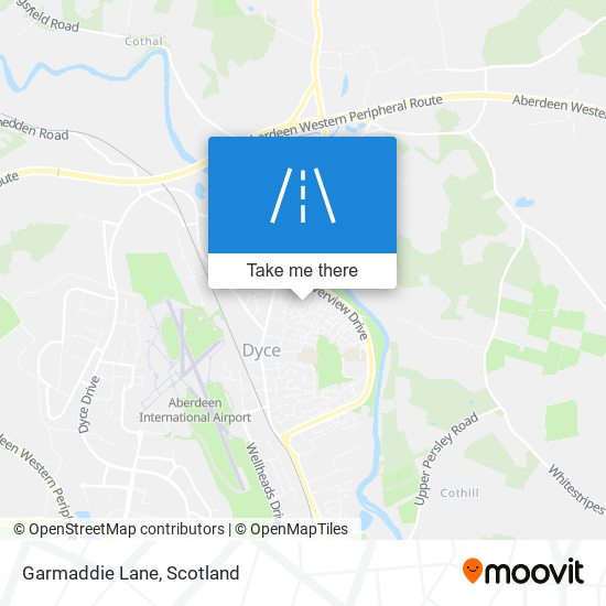 Garmaddie Lane map