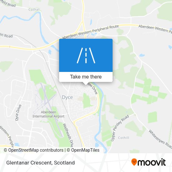 Glentanar Crescent map