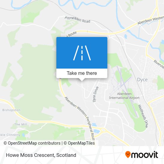 Howe Moss Crescent map