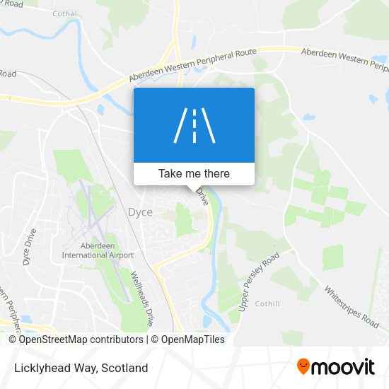 Licklyhead Way map