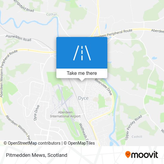 Pitmedden Mews map