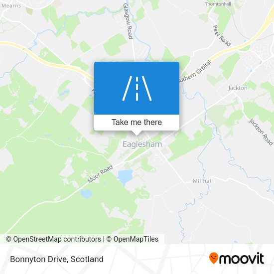 Bonnyton Drive map