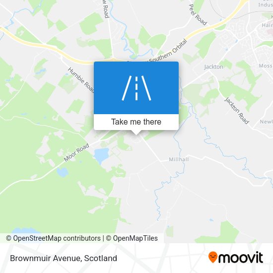 Brownmuir Avenue map