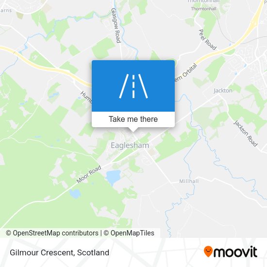 Gilmour Crescent map