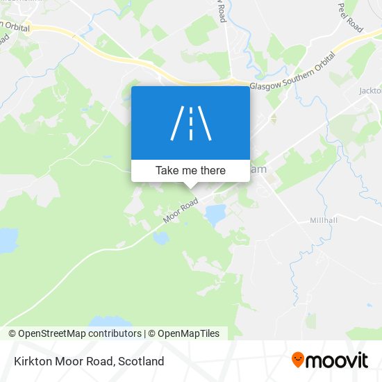 Kirkton Moor Road map