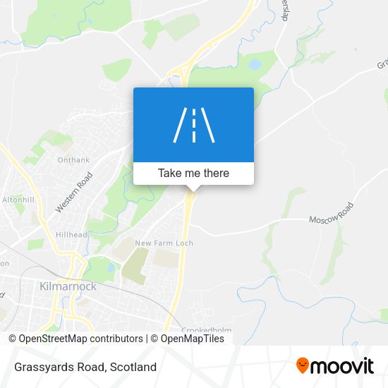 Grassyards Road map