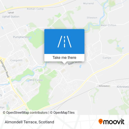 Almondell Terrace map