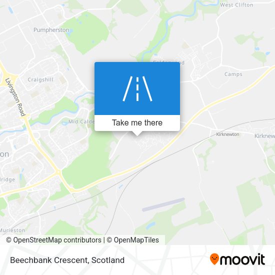 Beechbank Crescent map