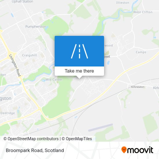 Broompark Road map