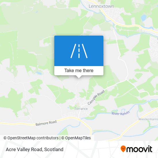 Acre Valley Road map
