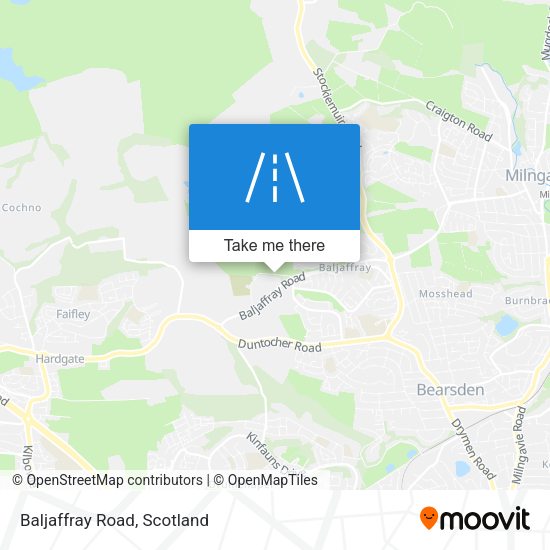 Baljaffray Road map