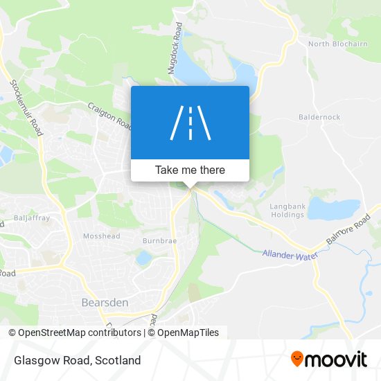 Glasgow Road map