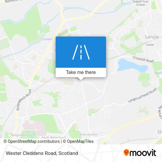 Wester Cleddens Road map