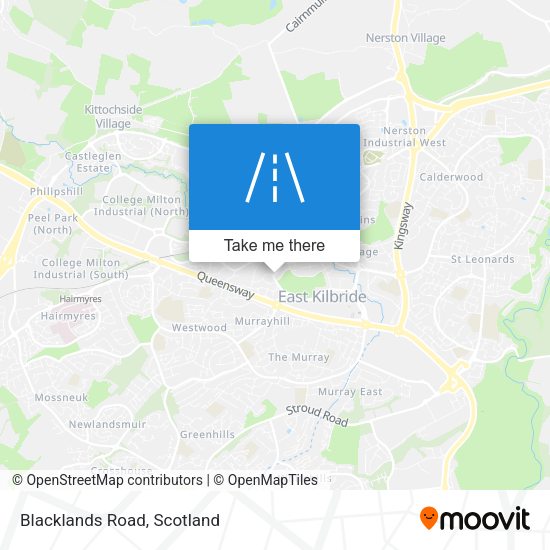 Blacklands Road map