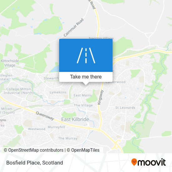 Bosfield Place map
