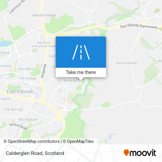 Calderglen Road map